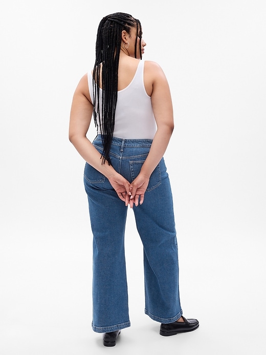 Image number 5 showing, Low Rise Stride Wide-Leg Jeans with Washwell