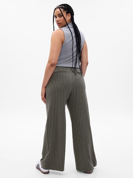 Image number 5 showing, High Rise Pleated Wide-Leg Trousers