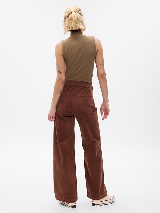 Image number 2 showing, High Rise Corduroy Stride Wide-Leg Pants
