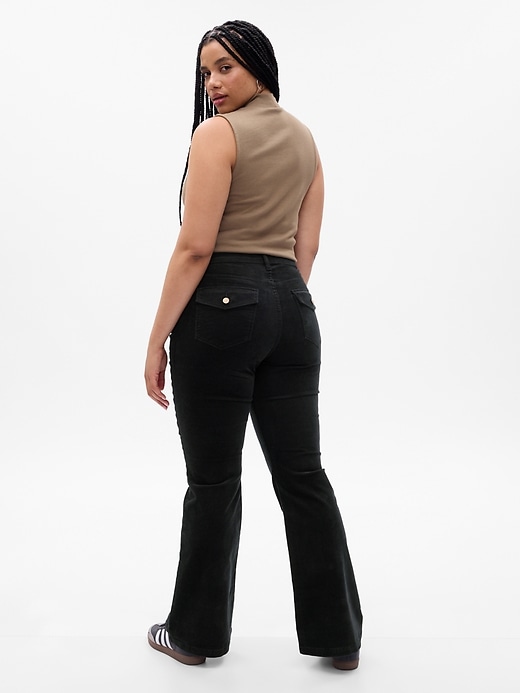 Image number 5 showing, High Rise Corduroy '70s Flare Pants