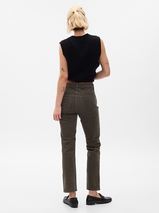 Image number 2 showing, High Rise Corduroy Vintage Slim Pants