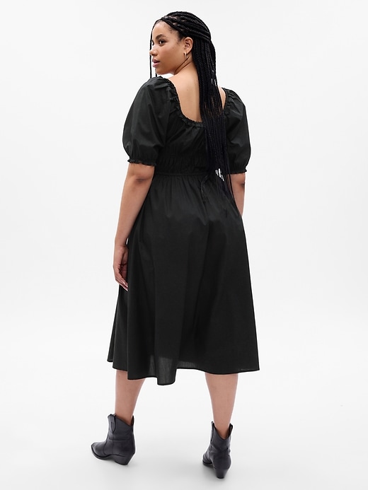 Puff Sleeve Midi Dress | Gap