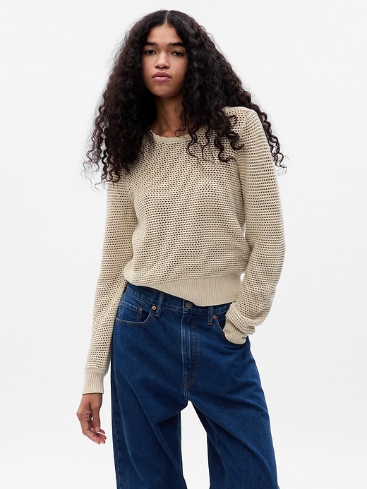 Image number 1 showing, Crochet Sweater