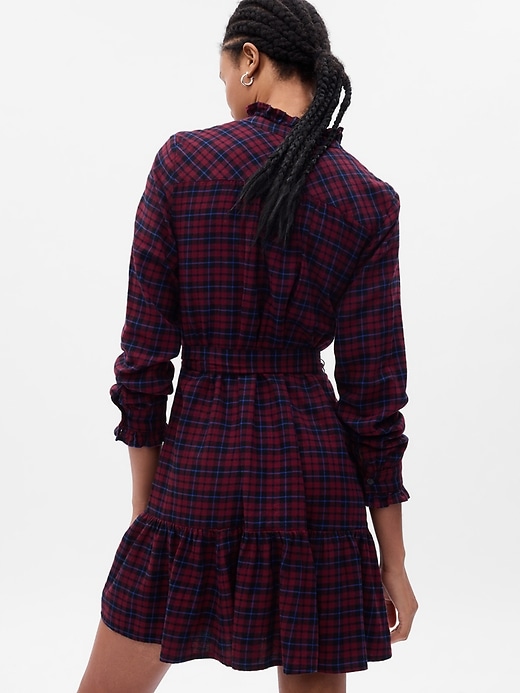 Image number 2 showing, Plaid Tiered Mini Dress