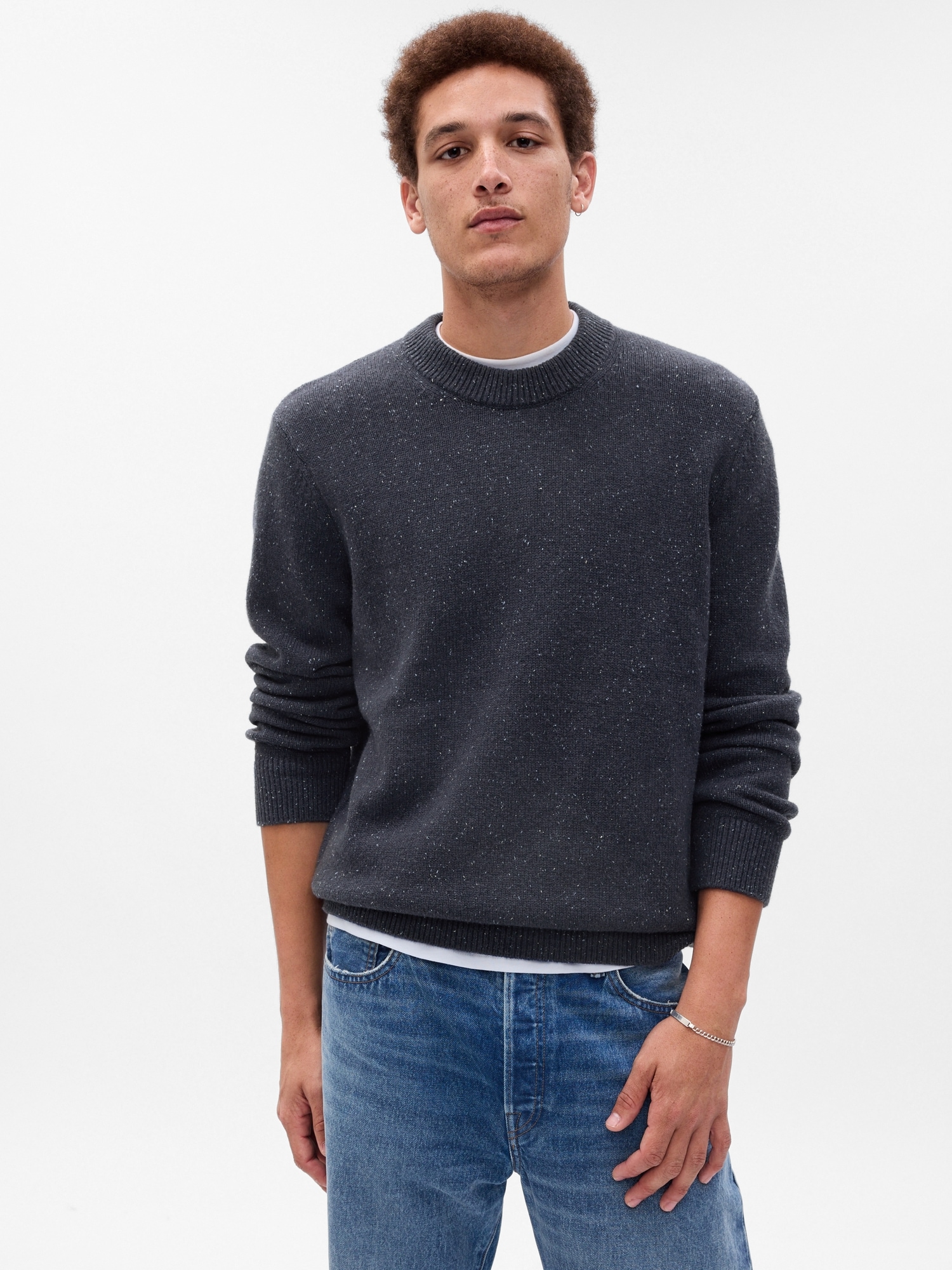 Textured Crewneck Sweater | Gap