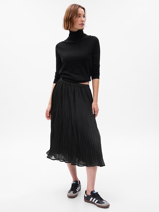 Image number 1 showing, Pleated Midi Skirt