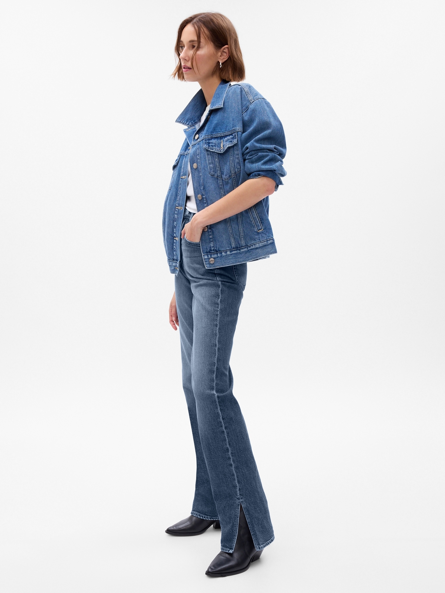 Gap High Rise '90s Loose Jeans In Medium Indigo