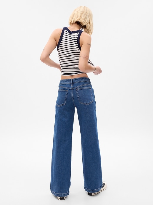 Image number 2 showing, Low Rise Stride Wide-Leg Jeans with Washwell