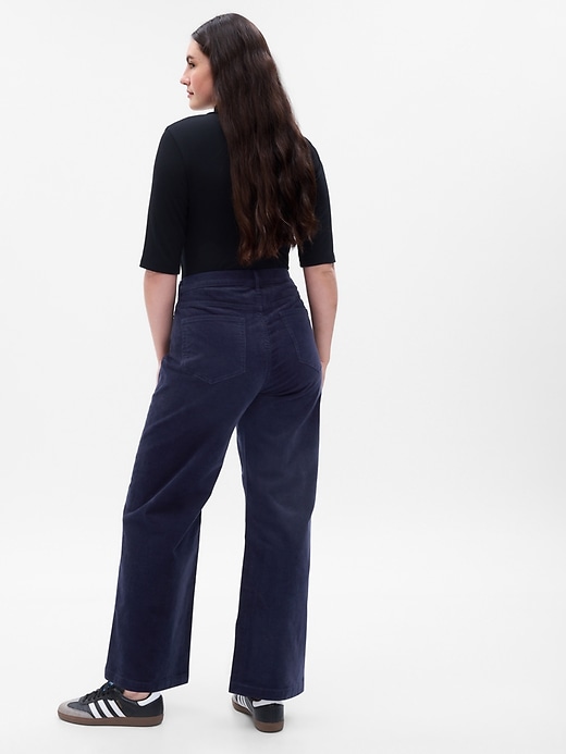 Image number 5 showing, High Rise Corduroy Stride Wide-Leg Pants