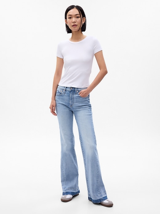 Image number 1 showing, High Rise '70s Flare Jeans