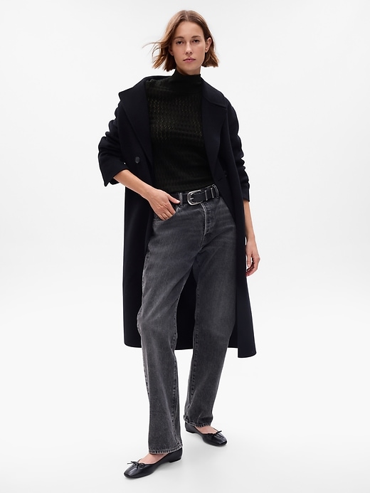 Image number 3 showing, Pointelle Turtleneck Sweater