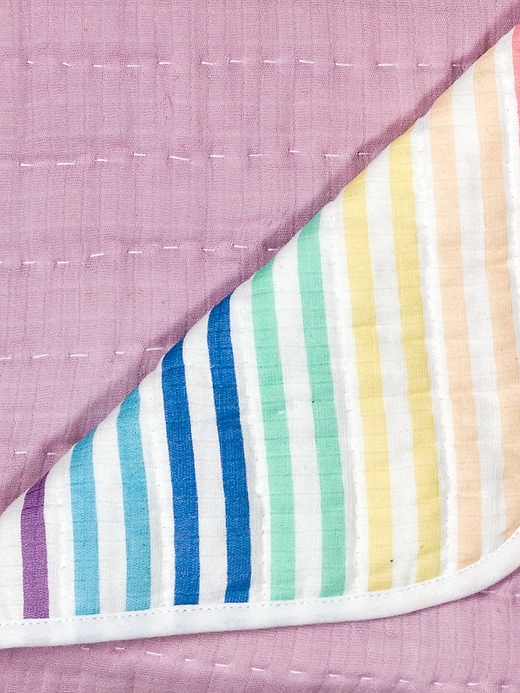 Image number 9 showing, Honest Baby Clothing Organic Cotton Quilted Blanket