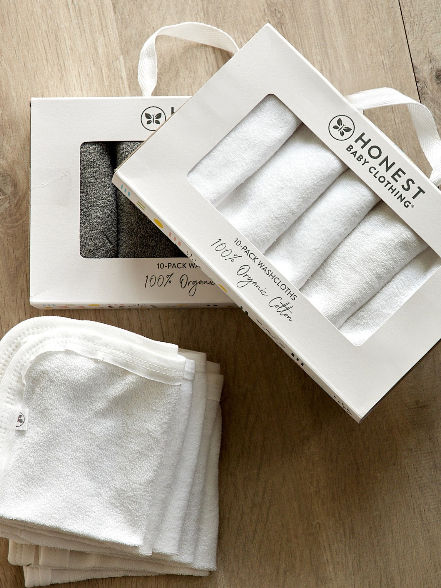Infant Organic Washcloths, 6-Pack Bamboo Washcloths