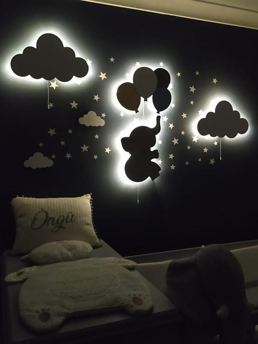 Image number 3 showing, LumiDreams Wall Light Elephant