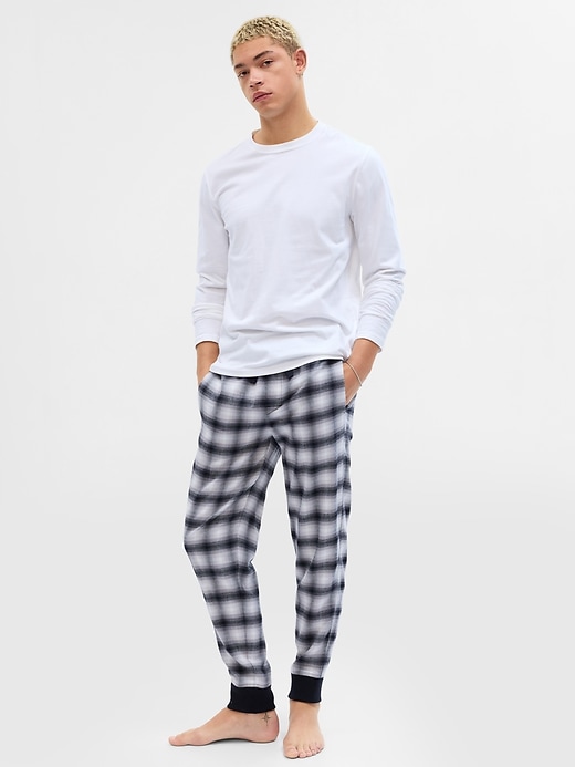 View large product image 1 of 1. Flannel PJ Joggers