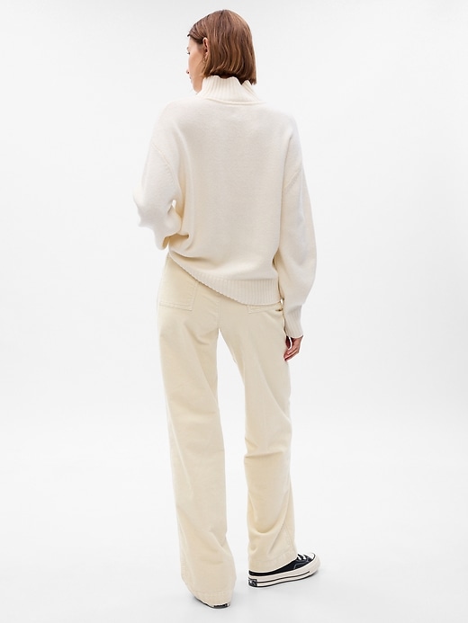 Image number 2 showing, Mid Rise Loose Corduroy Pants