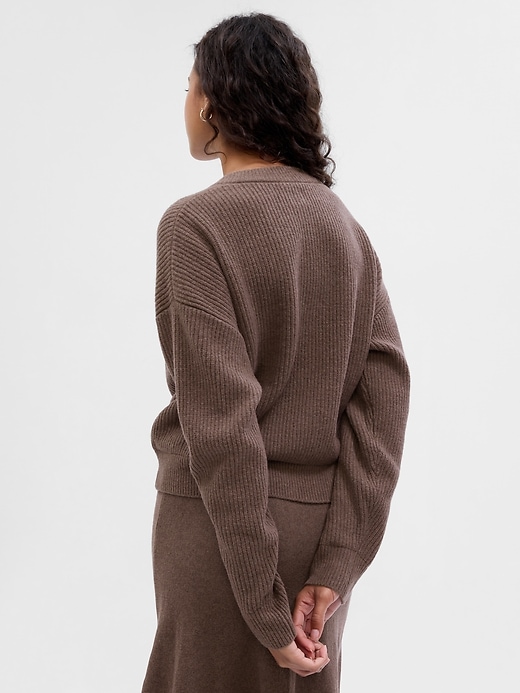 Image number 2 showing, CashSoft Henley Sweater