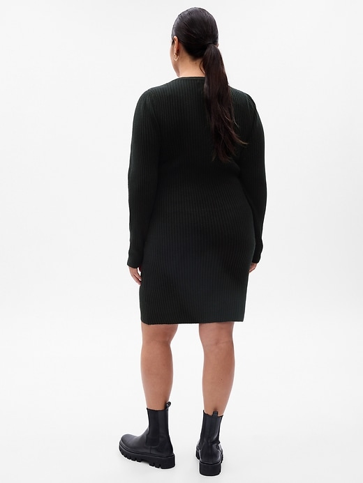 Image number 5 showing, CashSoft Henley Mini Sweater Dress
