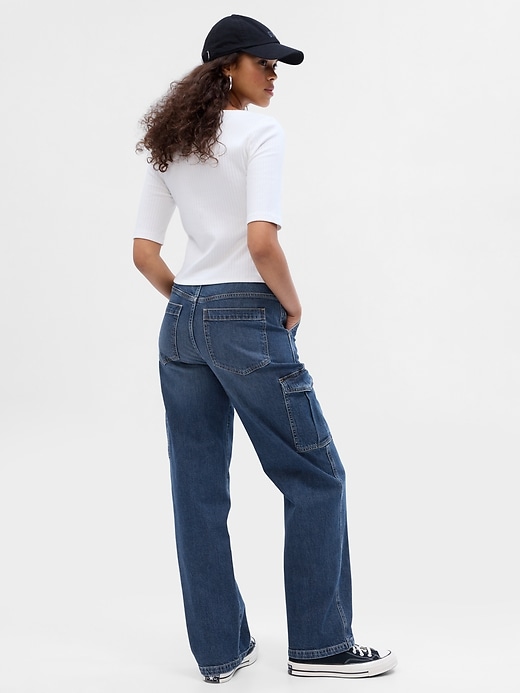 Image number 2 showing, Mid Rise ’90s Loose Cargo Jeans