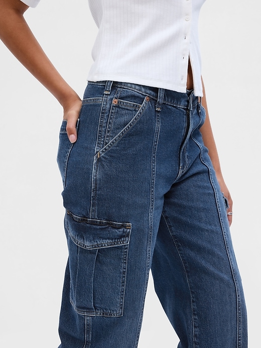 Image number 3 showing, Mid Rise ’90s Loose Cargo Jeans