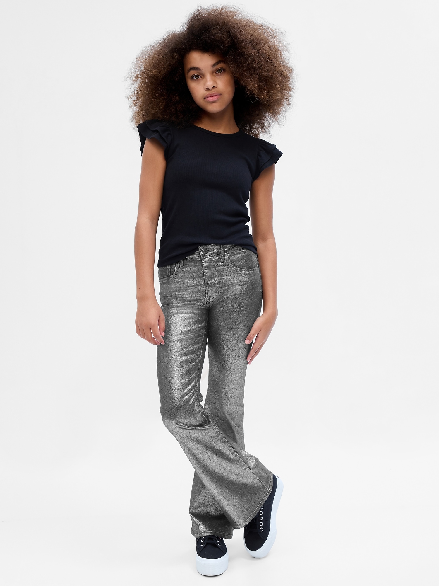 Kids High Rise Corduroy '70s Flare Jeans