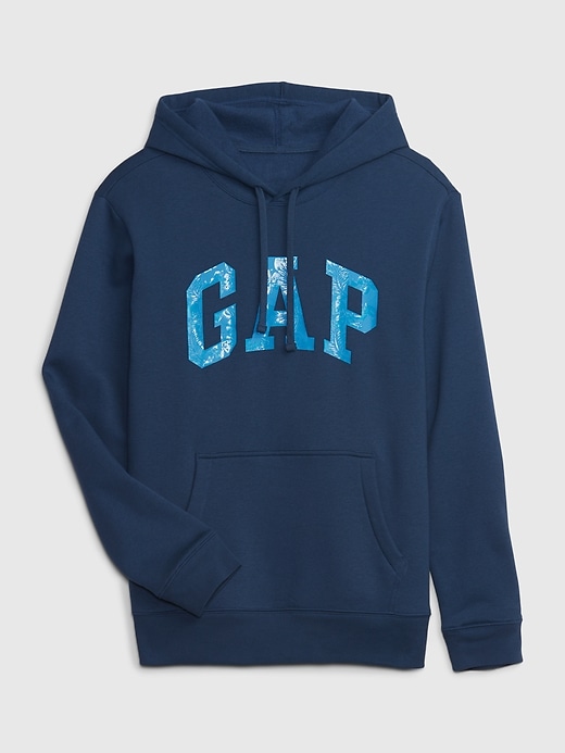 View large product image 1 of 1. Tropical Gap Arch Logo Hoodie