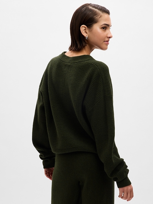 Image number 2 showing, CashSoft Henley Sweater