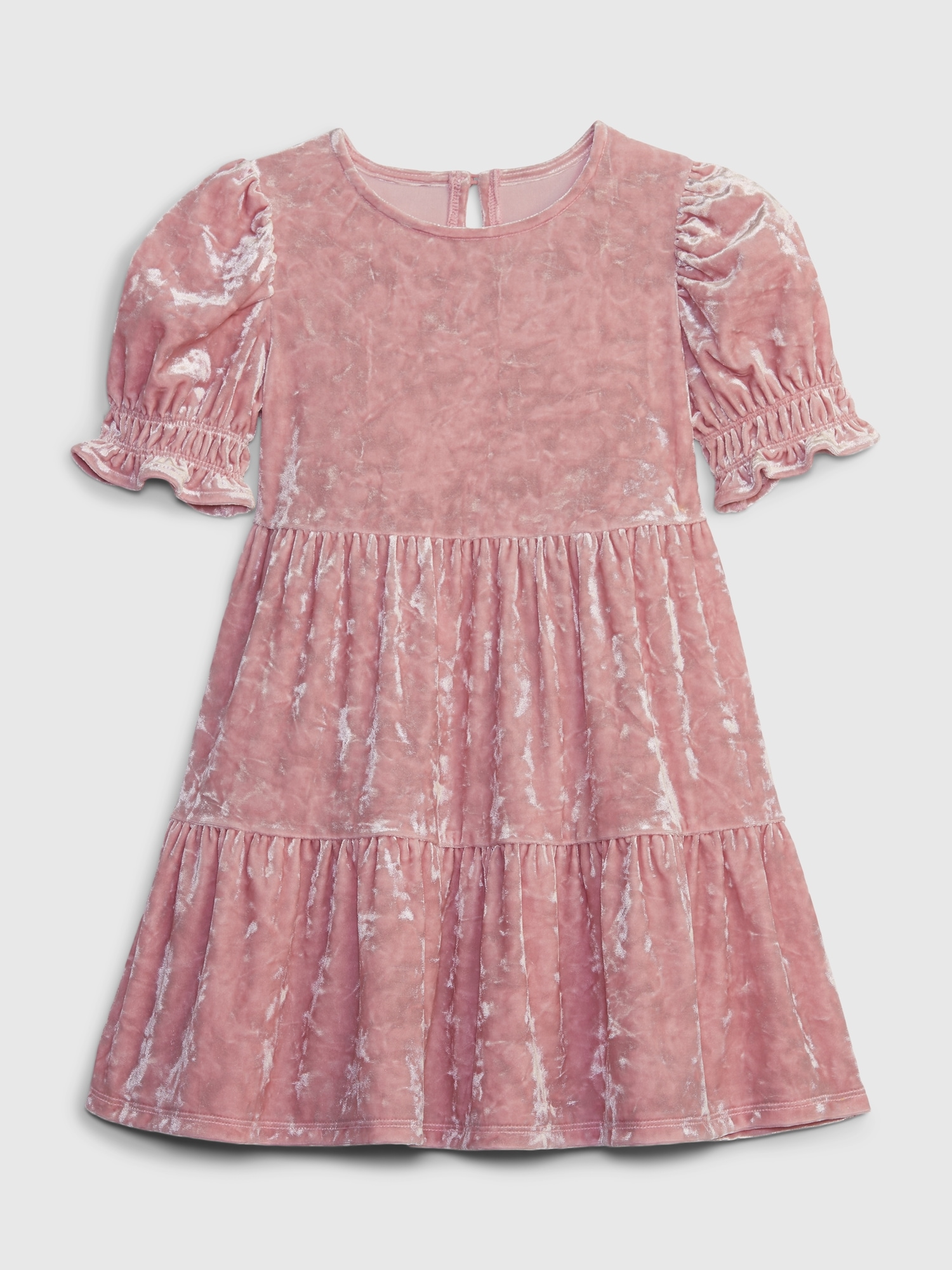 Toddler Tiered Velvet Dress