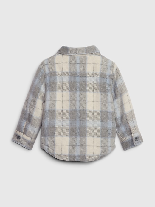 Image number 2 showing, Toddler Sherpa-Lined Flannel Shirt Jacket