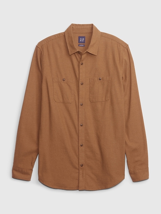 Image number 3 showing, Organic Cotton Midweight Flannel Shirt