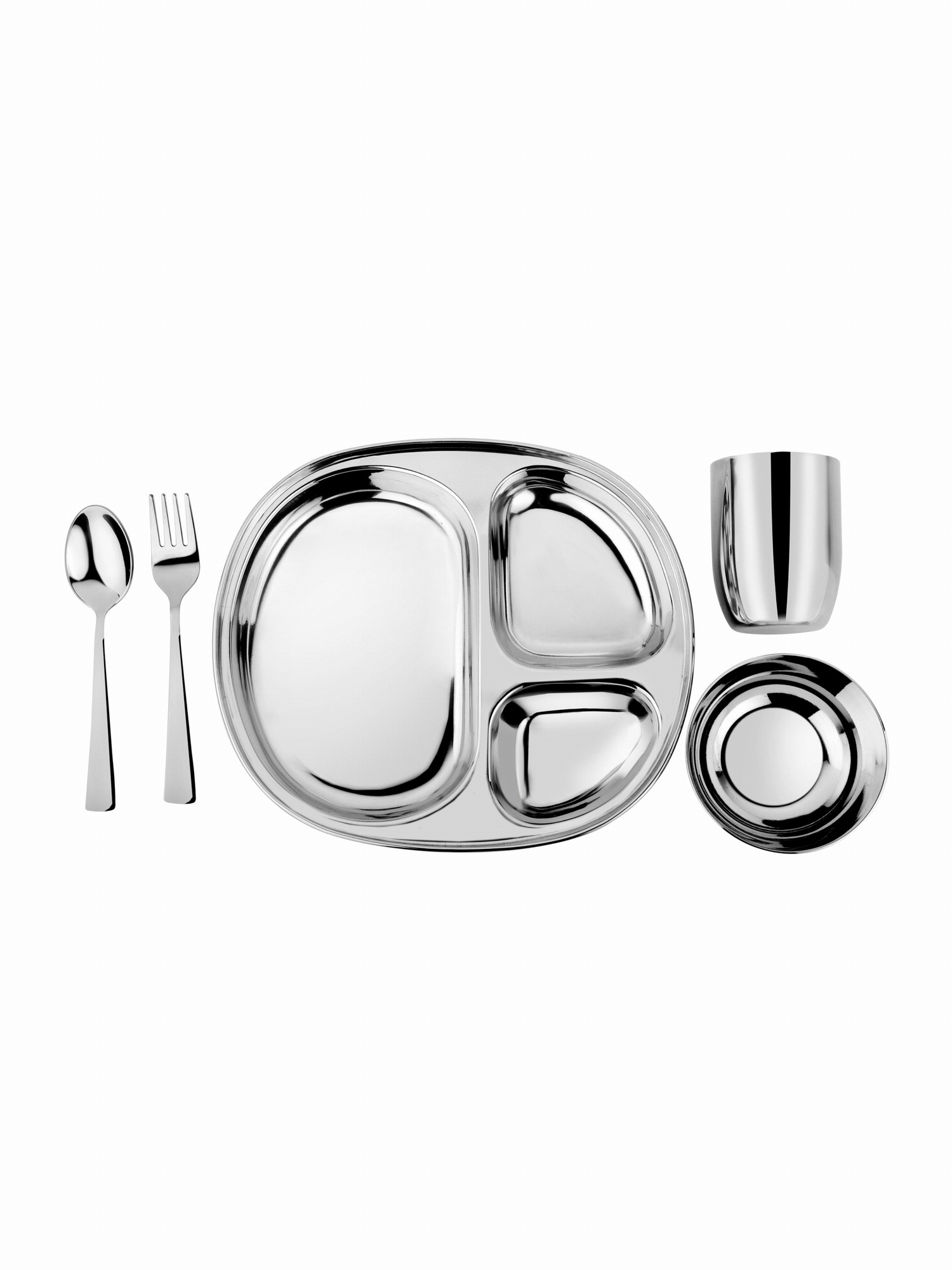 Ahimsa - Stainless Steel Kids Dishes for Mindful Mealtime.