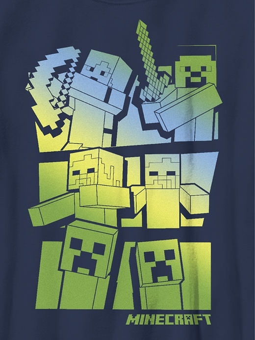 Image number 2 showing, Kids Minecraft Steve and Alex VS Mobs Graphic Tee