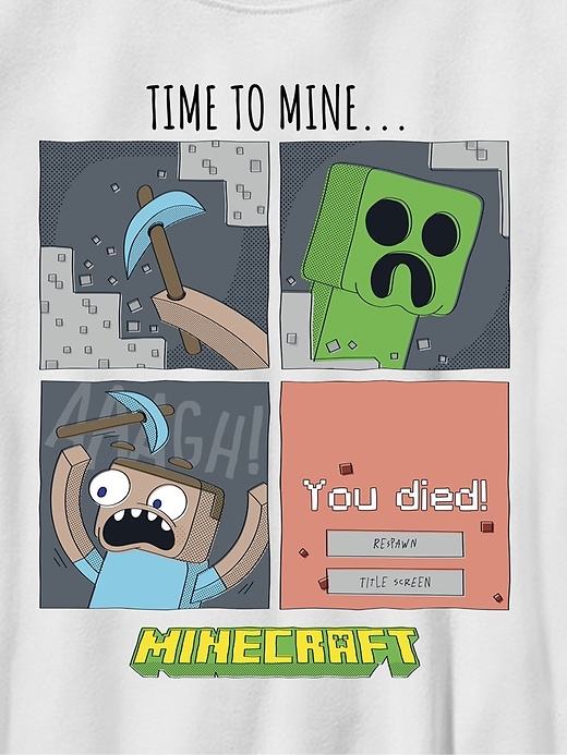 Image number 2 showing, Kids Minecraft Time To Mine Graphic Tee