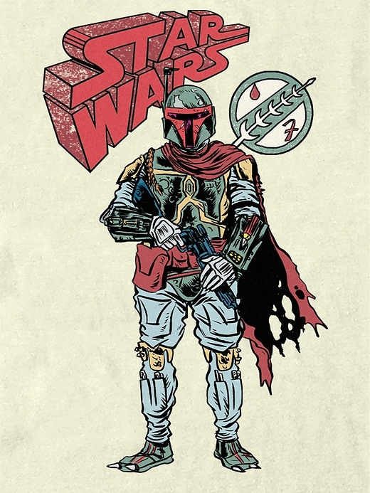 Image number 2 showing, Star Wars A New Hope Comic Book Boba Fett Graphic Tee