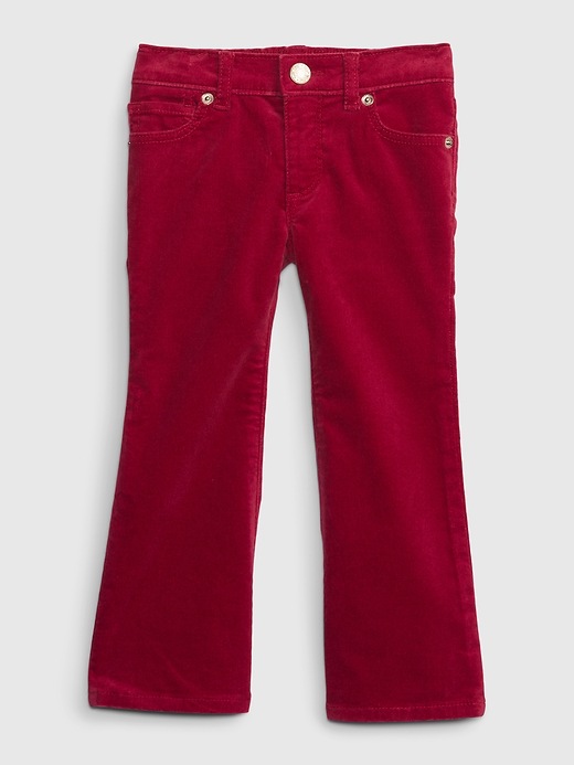 Image number 1 showing, Toddler Velvet Flare Jeans