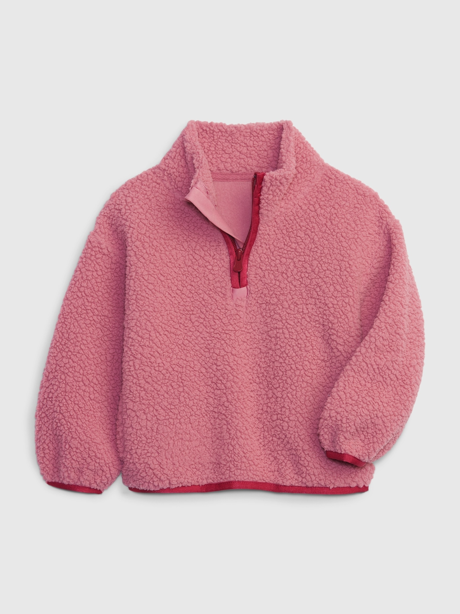 Toddler Sherpa Half-Zip Pullover Sweatshirt | Gap