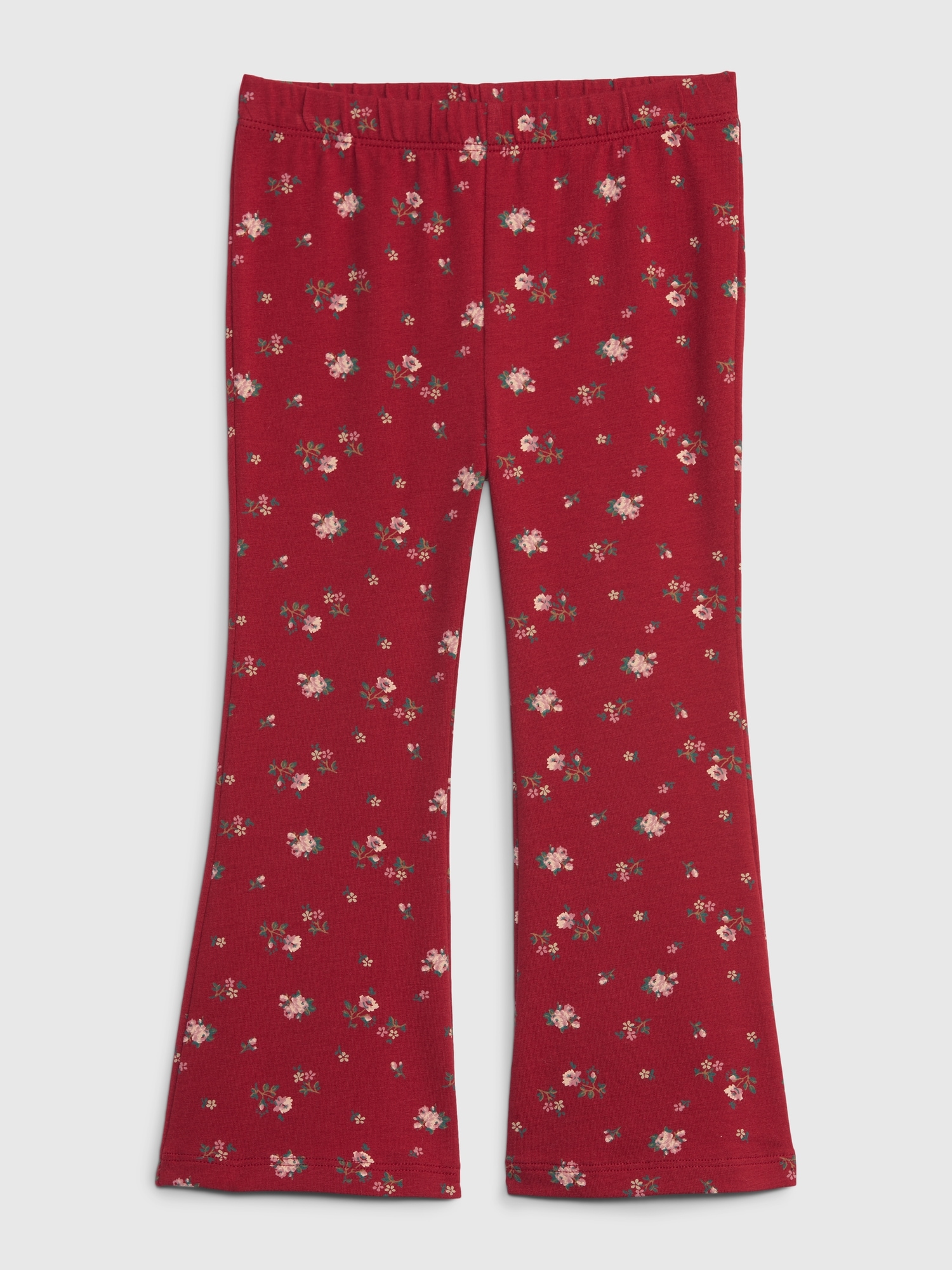 Gap Baby Organic Cotton Mix And Match Flare Leggings In Red Floral Print