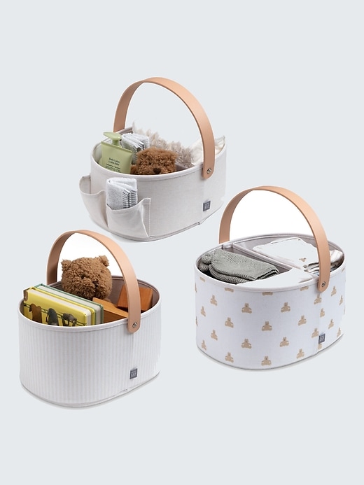 Image number 8 showing, babyGap 3 Pack Nested Fabric Storage Bins with Handles