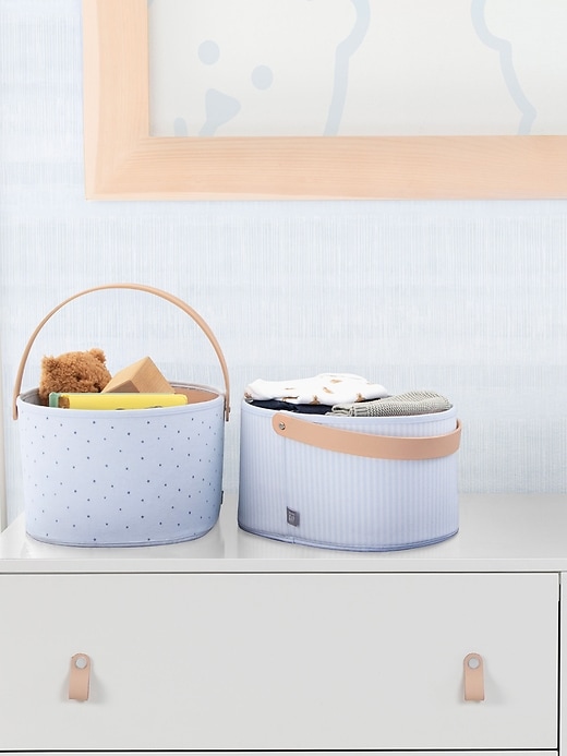 Image number 2 showing, babyGap 3 Pack Nested Fabric Storage Bins with Handles