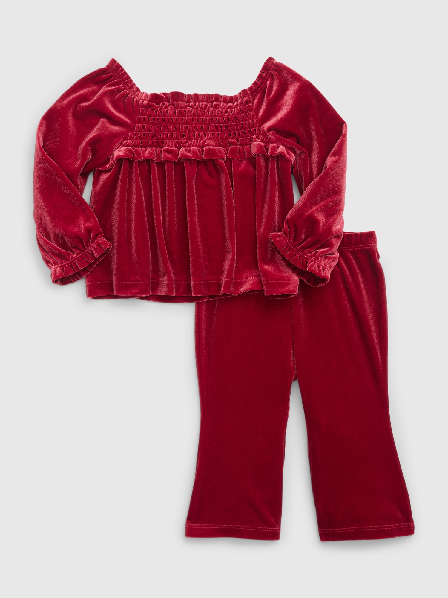 Baby Velvet Smocked Outfit Set | Gap
