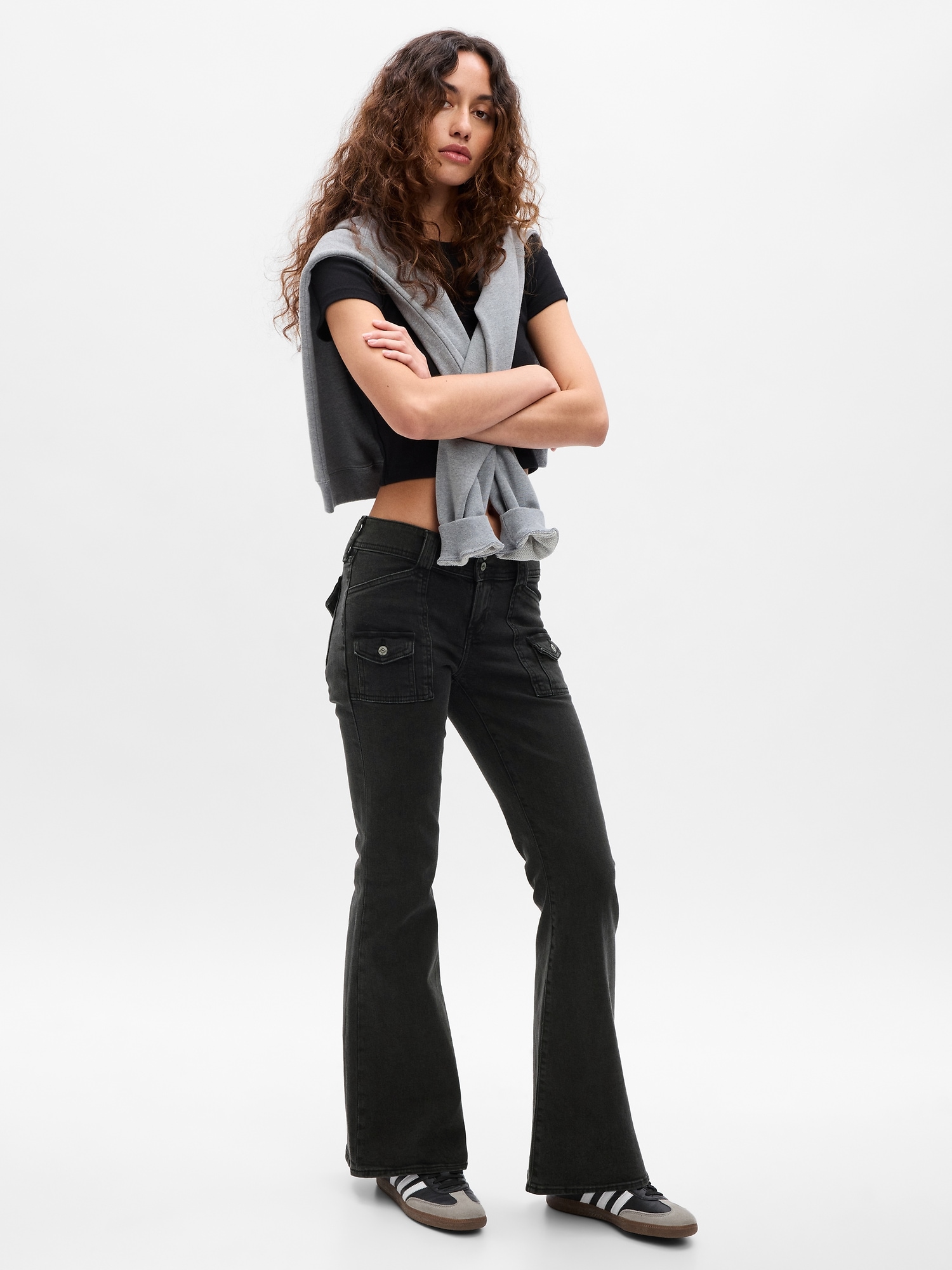 Women's Low Rise Flare Jeans