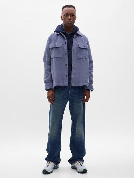 Corduroy Twill Oversized Shirt-Jacket