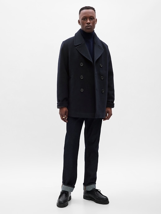 Image number 1 showing, Wool Peacoat