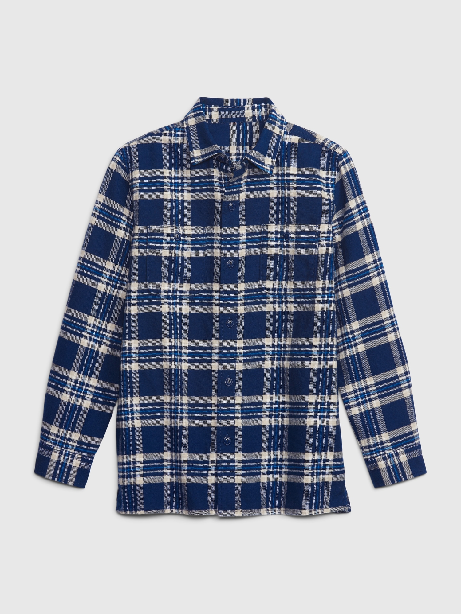 Kids Organic Cotton Flannel Shirt