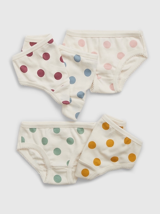 Image number 4 showing, Toddler Organic Cotton Bikini Briefs (5-Pack)