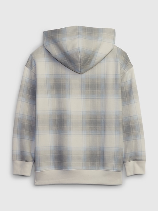 Image number 2 showing, Kids Relaxed Plaid Hoodie