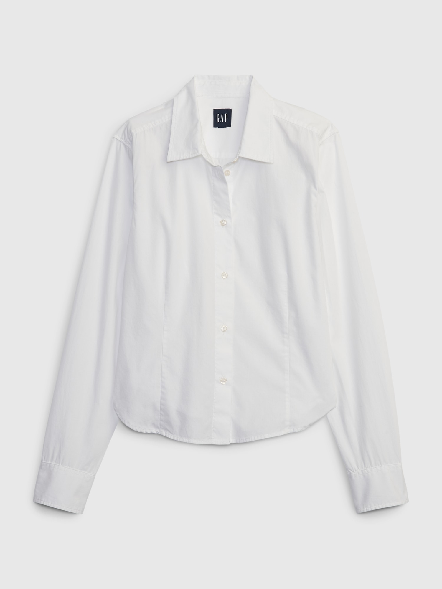 Organic cotton fitted shirt