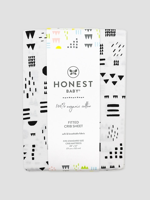 Image number 2 showing, Honest Baby Clothing Organic Cotton Fitted Crib Sheet