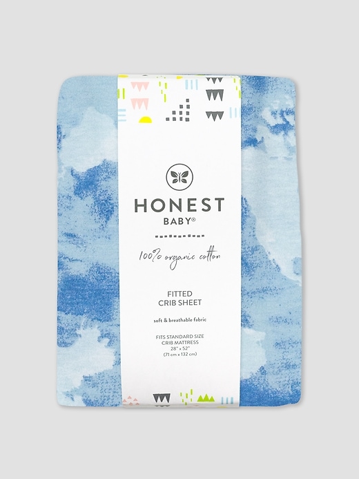 Image number 1 showing, Honest Baby Clothing Organic Cotton Fitted Crib Sheet