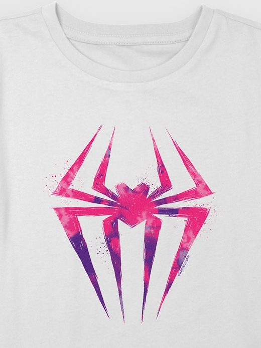 Image number 2 showing, Kids SpiderMan Spiderverse Boxy Crop Tee